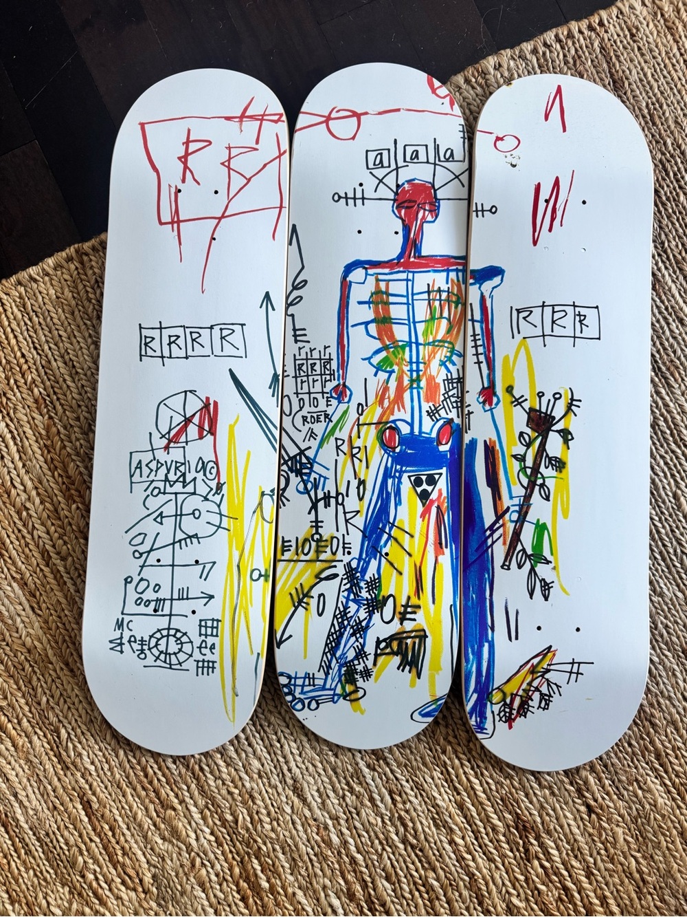 Jean-Michel Basquiat: Robot Skateboard Decks